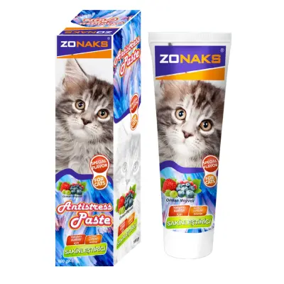 ZONAKS CAT ANTİSTRESS PASTE ORMAN MEYVELİ 100 GR 12'Lİ - 1