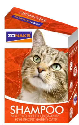 ZONAKS KISA TÜYLÜ KEDİ ŞAMPUANI 20x10 ML 6'LI - 1